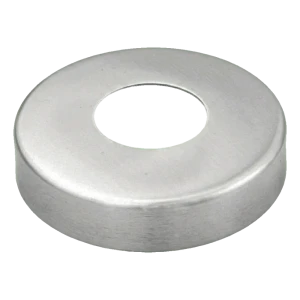 Nerūdijančio plieno dekoratyvinė rozetė vamzdžiui Ø42,4 mm – satinas, Ø96 mm