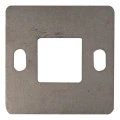 Balustrų stulpo pagrindas suvirinimui 100×100 mm – nerūdijantis plienas AISI 304, sistema 40×40 001-162 (1)