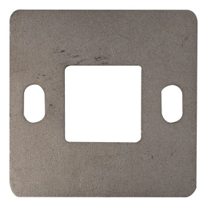 Balustrų stulpo pagrindas suvirinimui 100×100 mm – nerūdijantis plienas AISI 304, sistema 40×40