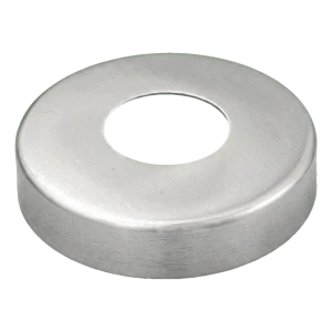 Maskuojanti rozetė vamzdžiui Ø 42,4 mm – plieno turėklų dangtelis 105 mm blizgus