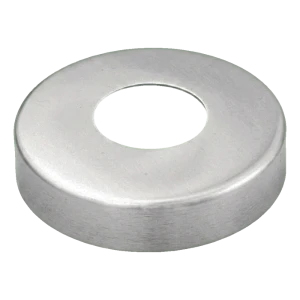 Apskritoji maskinė rozeta nerūdijančio plieno turėklams – vamzdis Ø42,4 mm, satinas AISI 304