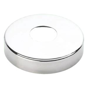 Dekoratyvinė apvali rozetė vamzdžiui Ø42,4 mm – nerūdijantis plienas AISI 304, blizgus