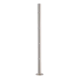 PINOX – kampinis turėklų stulpelis fi 42,4 mm neginkluotas AISI 304 satinas