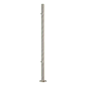 PINOX – kampinis turėklų stulpas fi 42,4 mm h981 mm nerūdijančio plieno AISI 304 satinas