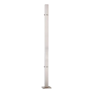 PINOX kampinis balustrados stulpelis 40x40x981 mm nerūdijantis plienas AISI 304 satinas