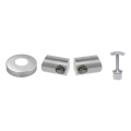 PSG kampinis balustrados stulpelis plieno AISI 304 ø42,4 mm H1060 mm su laikikliais vamzdeliams ø12 mm 001-206 (3)
