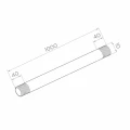 Stiklinės stoginės tempimo elementas M10x1000 mm – nerūdijantis plienas AISI 304, dešinė/kairė sriegis, satinas 001-230 (2)