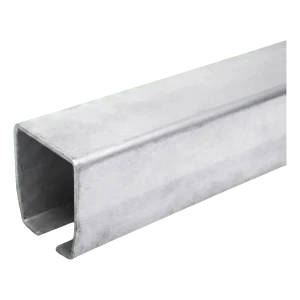 PSG važiavimo bėgis stumdomiems vartams – profilis 140×140×6 mm, ilgis 6 m, karšto cinkavimo