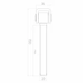 Reguliuojamas plieno vyris M20 varčių vartams – cinkuotas, L150 mm 001-350 (4)