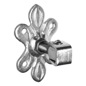 Reguliuojamas vartų vyris su dekoratyviuoju skydeliu M20 160×105×6 mm plieno cinkuotas
