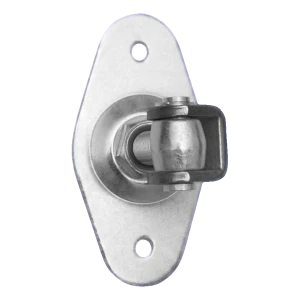 Reguliuojamas vartų vyrys su ovaliu skydeliu M20 160×85 mm – plieno cinkuotas