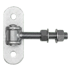 Reguliuojamas vartų lankstas M18 su skydeliu 140×50 mm – cinkuotas