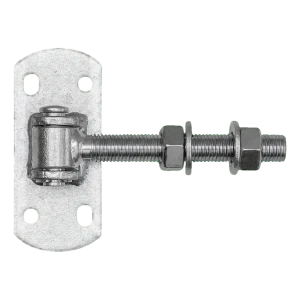 Reguliuojamas vartų vyris M16 su plokštele 115×50 mm – cinkuotas