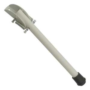 Plieno durų stabdymo kojelė 265 mm balta – spyruoklinis stoperis
