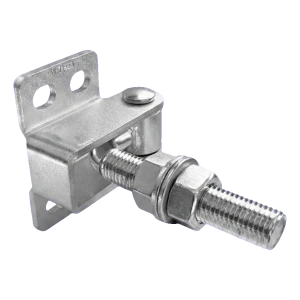 Reguliuojamas lankstytas M16 vyrys vartams ir varteliams – 180° / 125 mm, cinkuotas