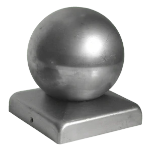Tvoros dangtelis plieno su rutuliu fi 50 mm stulpui 50×50 mm – cinkuotas