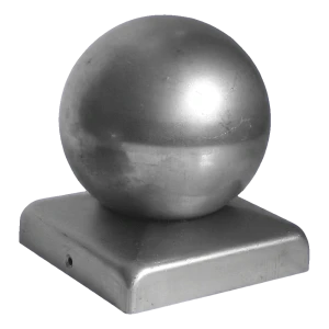 Plieno tvoros stogelis su kamuoliu 60×60 mm / fi 50 mm – neapdorotas