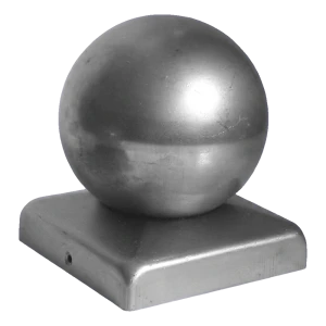 Plieno tvoros stogelis su rutuliu fi 50 mm stulpui 60×60 mm – cinkuotas