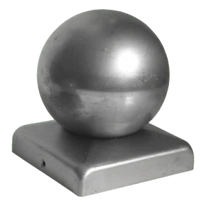 Tvoros stogas plieninis su rutuliu 70×70 mm / skersmuo 60 mm – neapdorotas