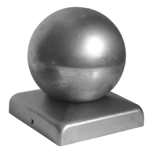 Plieno tvoros stogelis su rutuliu stulpui 70×70 mm