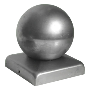 Plieno tvoros stogelis su rutuliu 100x100 mm cinkuotas