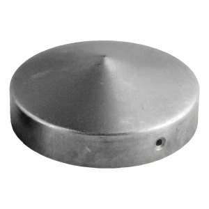 Plieno apvalus stogelis tvoros stulpui FI 42 mm – žalias