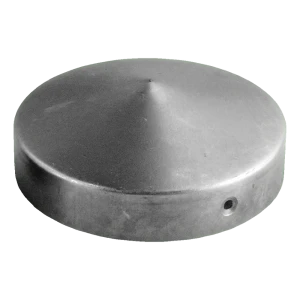 Plieno apvalus stogelis tvoros stulpui Fi 60 mm – neapdorotas