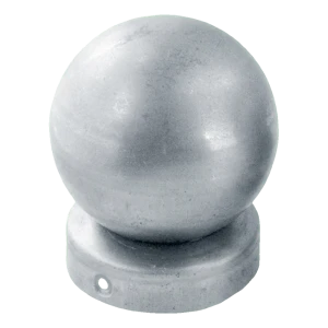 Tvoros stogelis apvalus stulpui fi 60 mm su rutuliu fi 60 – plieno cinkuotas