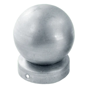Plieninis tvoros stogelių su rutuliu Fi 80 mm stulpui Fi 60 mm – cinkuotas