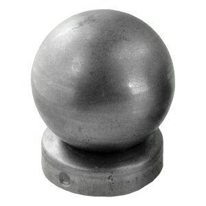 Plieno tvoros kepurėlė apvali Ø 77 mm su dekoratyviniu rutuliuku Ø 80 mm