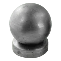 Plieno tvorogrado stogelis stulpui Ø 48 mm su dekoratyviuoju rutuliuku Ø 60 mm 001-591 (1)