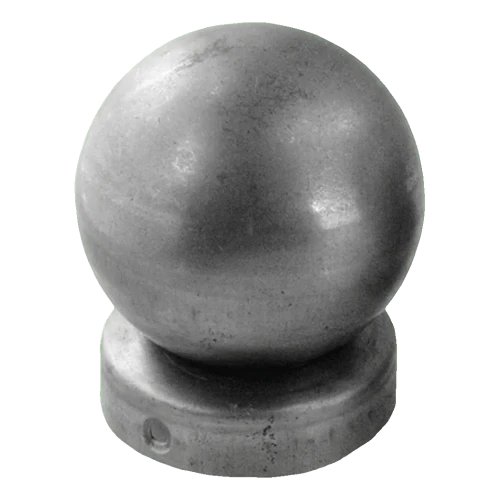 Plieno tvorogrado stogelis stulpui Ø 48 mm su dekoratyviuoju rutuliuku Ø 60 mm 001-591 (1)