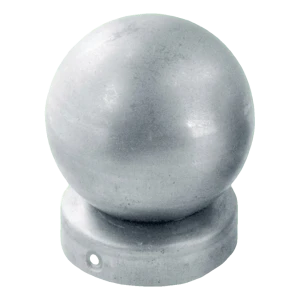 Plieno tvoros stogelis stulpui fi 77 mm su dekoratyviuoju rutuliuku fi 80 mm – cinkuotas
