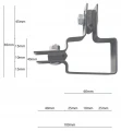 Kampinis tvirtinimo elementas tvoros plokštėms 40x60 mm rudas GPV-700-10 (3)