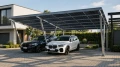 Fotovoltinė pastogė VICA 3 transporto priemonėms 2+1 moduliai Carport GPV-105-09 (2)
