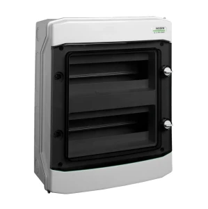 Plastikinis paviršinis montavimo skydelis, 2 eilės, 2x12 modulių