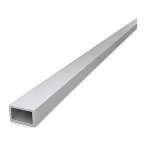 Aliuminio stačiakampė vamzdžio profilis 15×25×2 mm – uždaras profilis EN AW-6060, L=2000 mm