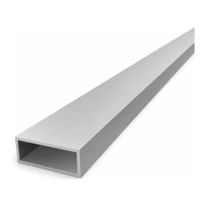 Aliuminio stačiakampė vamzdinė konstrukcija 20×50×2 mm – uždaras profilis EN AW-6060, L=2000 mm