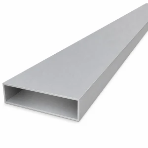Aliuminio stačiakampis vamzdis 20×80×1,5 mm – uždaras profilis EN AW-6060, L=2000 mm