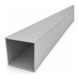 Aliuminio kvadratinis vamzdis 60×60×2 mm – uždaras profilis PA38 L=2000 mm