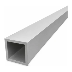 Aliuminio kvadratinis vamzdis 50×50×5 mm – uždaras profilis EN AW-6060, L=2000 mm