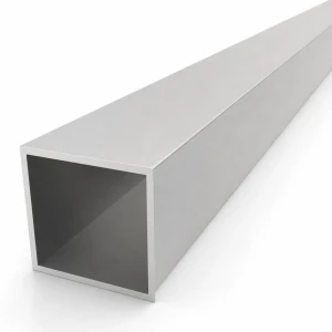 Aliuminio kvadratinė vamzdinė profilis 60×60×3 mm – uždaras profilis L=2000 mm EN AW-6060
