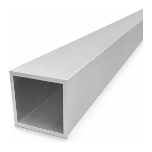 Aliuminio kvadratinė vamzdis 60×60×4 mm uždaras profilis L=2000 mm