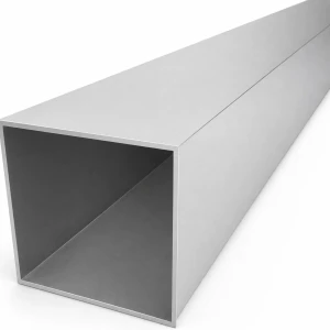 Aliuminio kvadratinis vamzdis 80×80×2 mm – uždaras profilis L=2000 mm