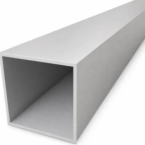 Aliuminio kvadratinis vamzdis 80×80×3 mm – uždaras profilis EN AW-6060, L=2000 mm