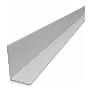 Aliuminio kampuotė nelygiais kraštiniais 60×40×2 mm – L profilis, ilgis 2000 mm
