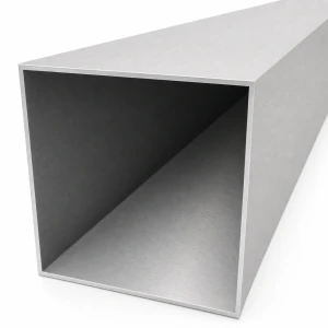 Aliuminio kvadratinė vamzdžio profilis 100×100×2 mm – uždaras profilis L=2000 mm