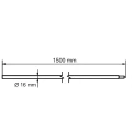 Sulankstomasis įžemintuvas su Morse'o kūginiu užraktu fi 16 x 1500 mm – karštai cinkuotas plienas 001-774 (2)
