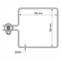 Tvoros stulpo galinis apkabas 100x100 mm juodas 000-782 (4)