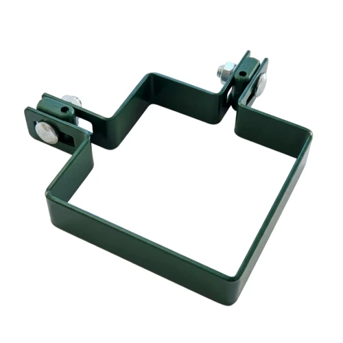 Kampinis tvirtinimo elementas tvoros plokštėms 100x100 mm žalias 000-775 (1)